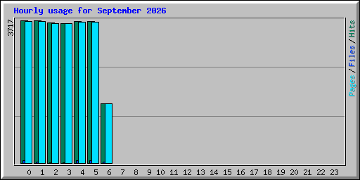 Hourly usage for September 2026