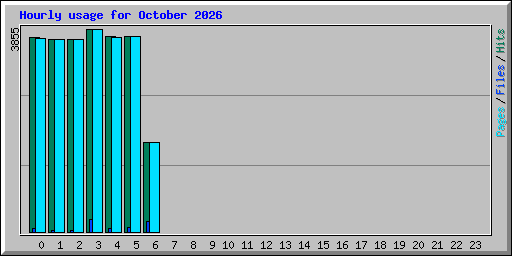 Hourly usage for October 2026